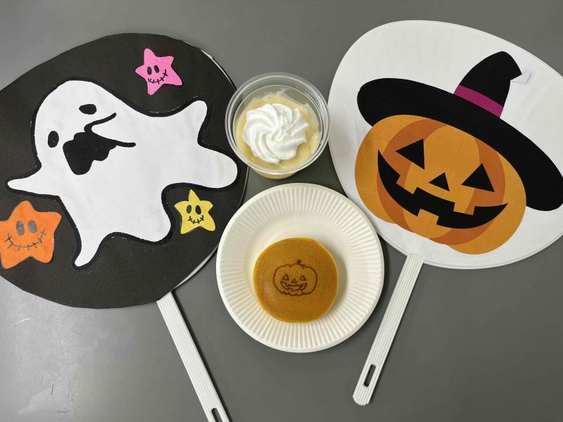 ハロウィンどら焼きとかぼちゃムース